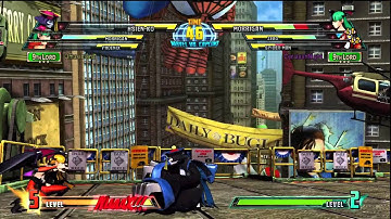 Marvel vs Capcom 3 (PS3) -- Non-Ranked Matches 83 - Dark Phoenix One-Shot KO with Spider-Man!