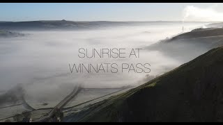 Sunrise and cloud inversion at Winnats Pass/Mam Tor