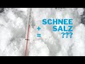 Schnee plus Salz – was passiert? Experiment