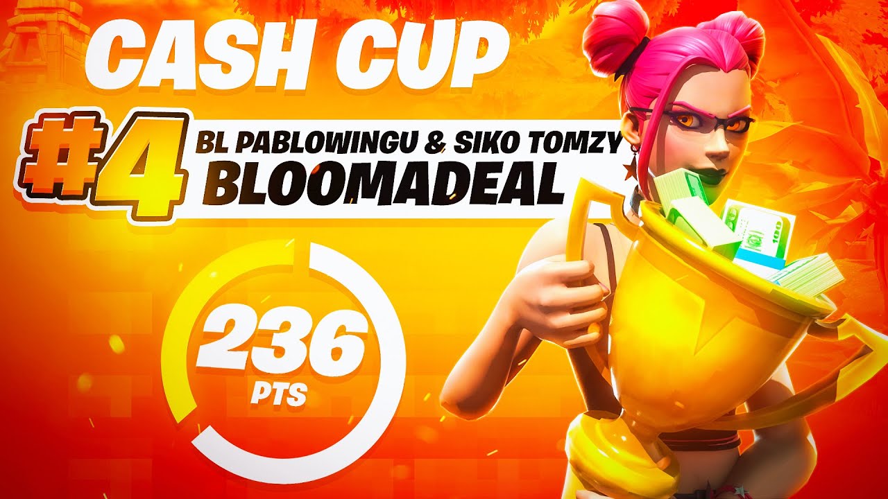4TH IN THE FORTNITE TRIO CASH CUP ($1500) w/ Pablowingu & Tomzy 🏆 | Bloomy