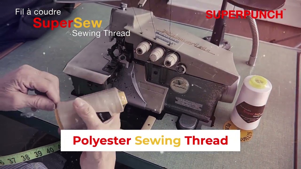 Fil à Coudre Polyester 40S/2 - 3000 Yards Gris Clair - Pour Machine à Coudre Et Surjeteuse