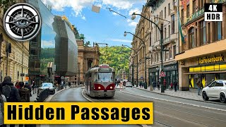 Prague Walking Tour from Wenceslas Square through Hidden Passages 🇨🇿 Czech Republic 4k HDR ASMR