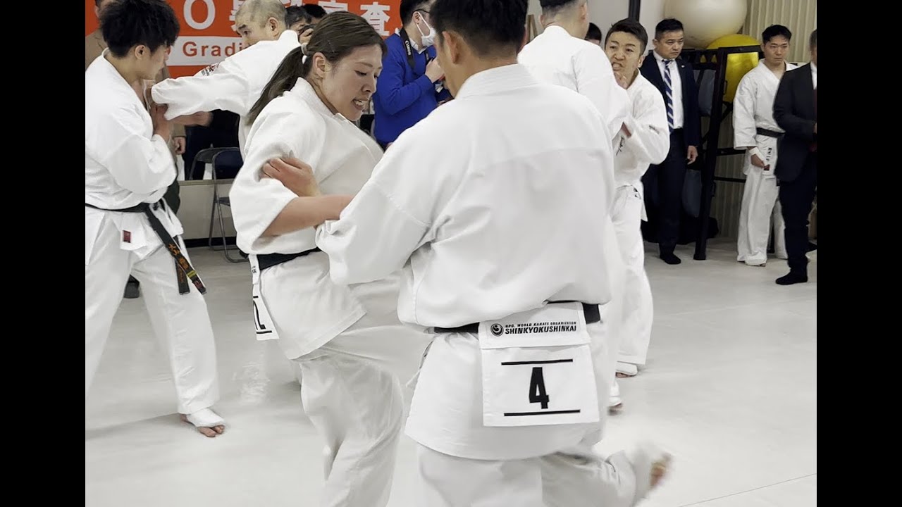新極真会 空手】2024年JKO昇段審査会 山本小也香10人組手