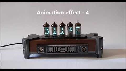 The clock with the Soviet VFD tubes IV-17, work and functions
