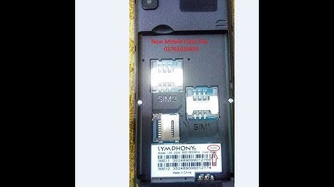 Symphony L55 HW3 Flash File (Official Firmware L55 HW2,HW3)