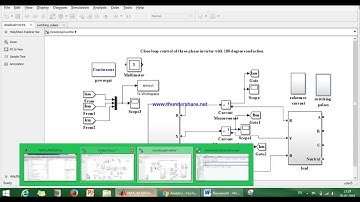 Explanation of MATLAB simulation of closed loop inverter using fuzzy controller
