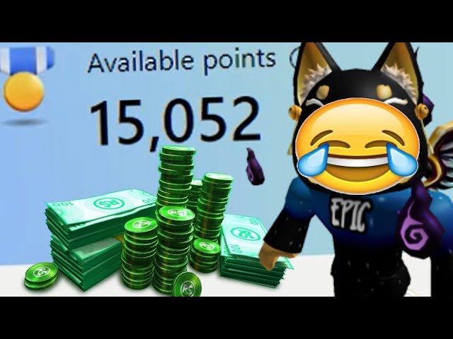 MS rewards the moment I collect enough points for the only robux