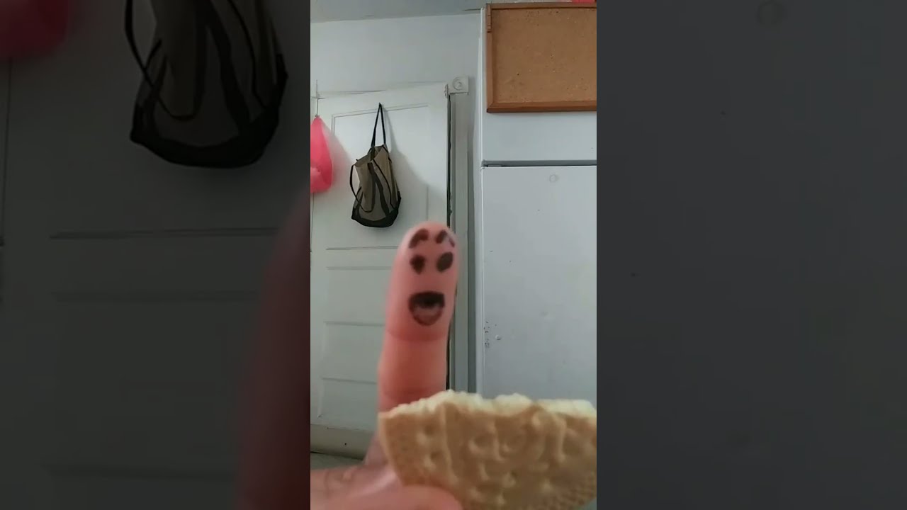 Animated Finger Snack Attack Cookie Comedy FingerAnimation CookieMonster SnackTime