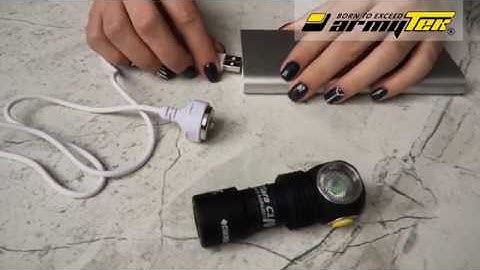 How to charge Armytek multi-flashlights with magnet USB-charger