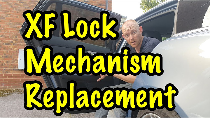 Rebuilding a Jaguar XF Sportbrake Part 7 - Replacing the broken door lock