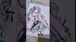 Soft Anime Vibes 💕 #drawing #animegirl #anime #animelover #girldrwaing