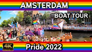 Amsterdam, Pride 2022 Boat Tour - Walking Video