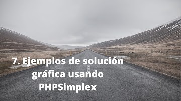 7. Ejemplos de solución gráfica usando PHPSimplex