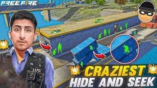 Best Hide And Seek🤣😍In Water Dam 30 Noobs Vs 1 Pro - Free Fire India