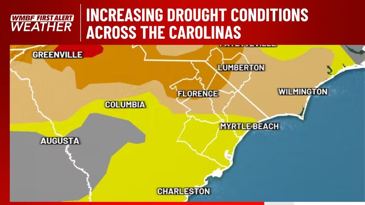 FIRST ALERT: Increasing drought conditions across the Carolinas - YouTube