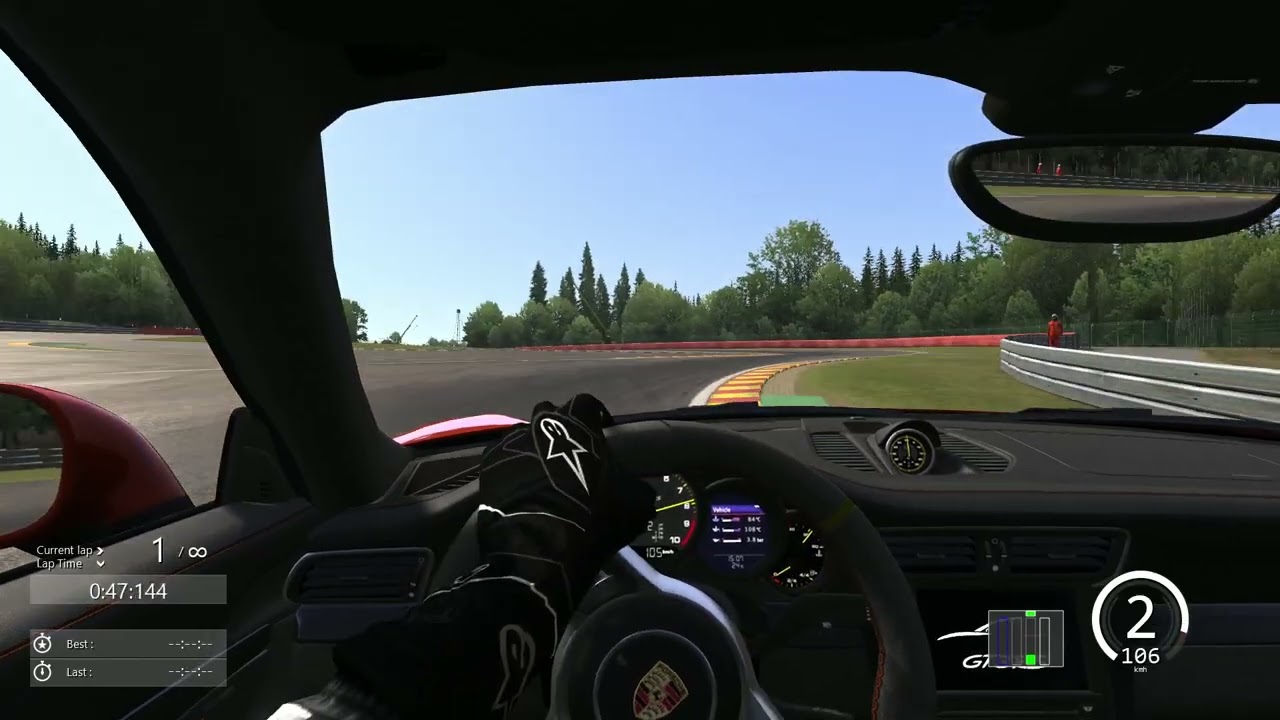 Assetto Corsa - Spa - Porsche 911 GT3 RS - Default setup - 2:35:294