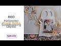 BOO- Halloween Mixed Media Scrapbook Layout- My Creative Scrapbook