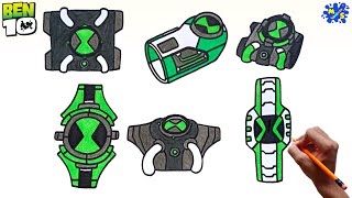 How to Draw Ben 10 All Omnitrix