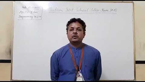 Online lecture on function overloading by Piyush Singh PPTC Rewa