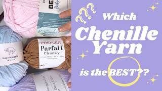 Testing 4 types of Chenille Yarn for Crochet - Fluffy Chunky Yarn Review #crochetyarn screenshot 1