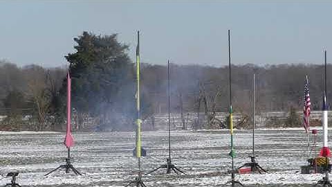 2 STAGE High Power Rocket with Spectacular On Board Video!
