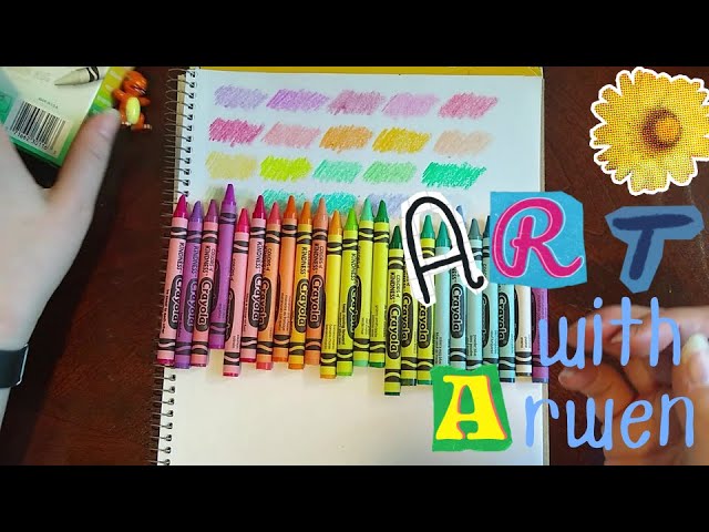 120 Crayola Colored Pencils Color Swatches! 