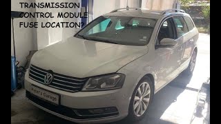 VW Passat B7 Transmission control module fuse relay location Vw Passat B7 Door Function Control Module Fuse Relay Location