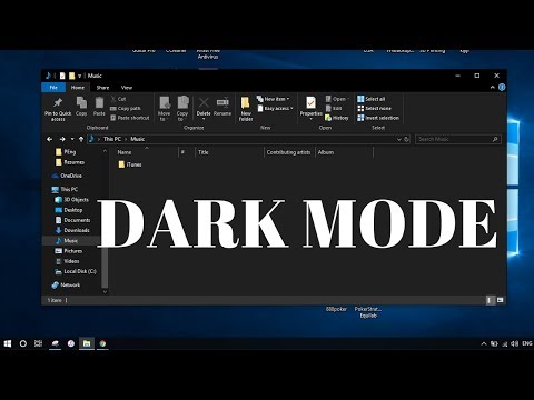 How to Get DARK MODE on your Windows 10 PC!