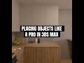 How to automatically place objects in 3ds Max - @ad3dguide #interiordesign #3dsmaxtutorial