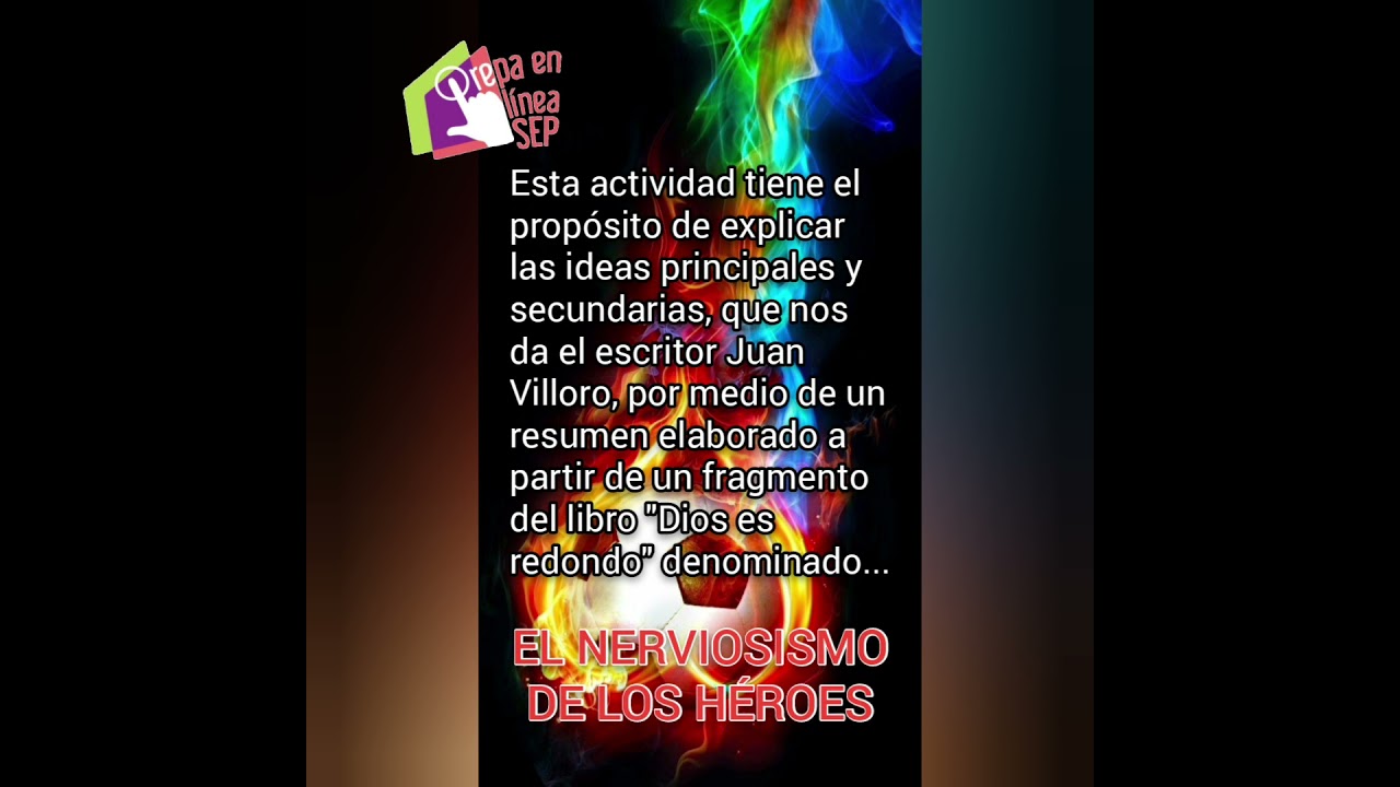 Resumen: El Nerviosismo de los Héroes de Juan Villoro - YouTube