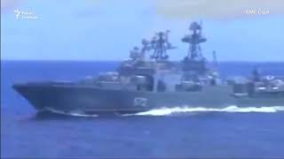 Российский эсминец чуть не столкнулся с крейсером ВМС США