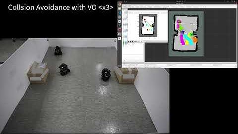 Multi Robot Collsion Avoidance with Velocity Obstacle(turtlebot3 burger)