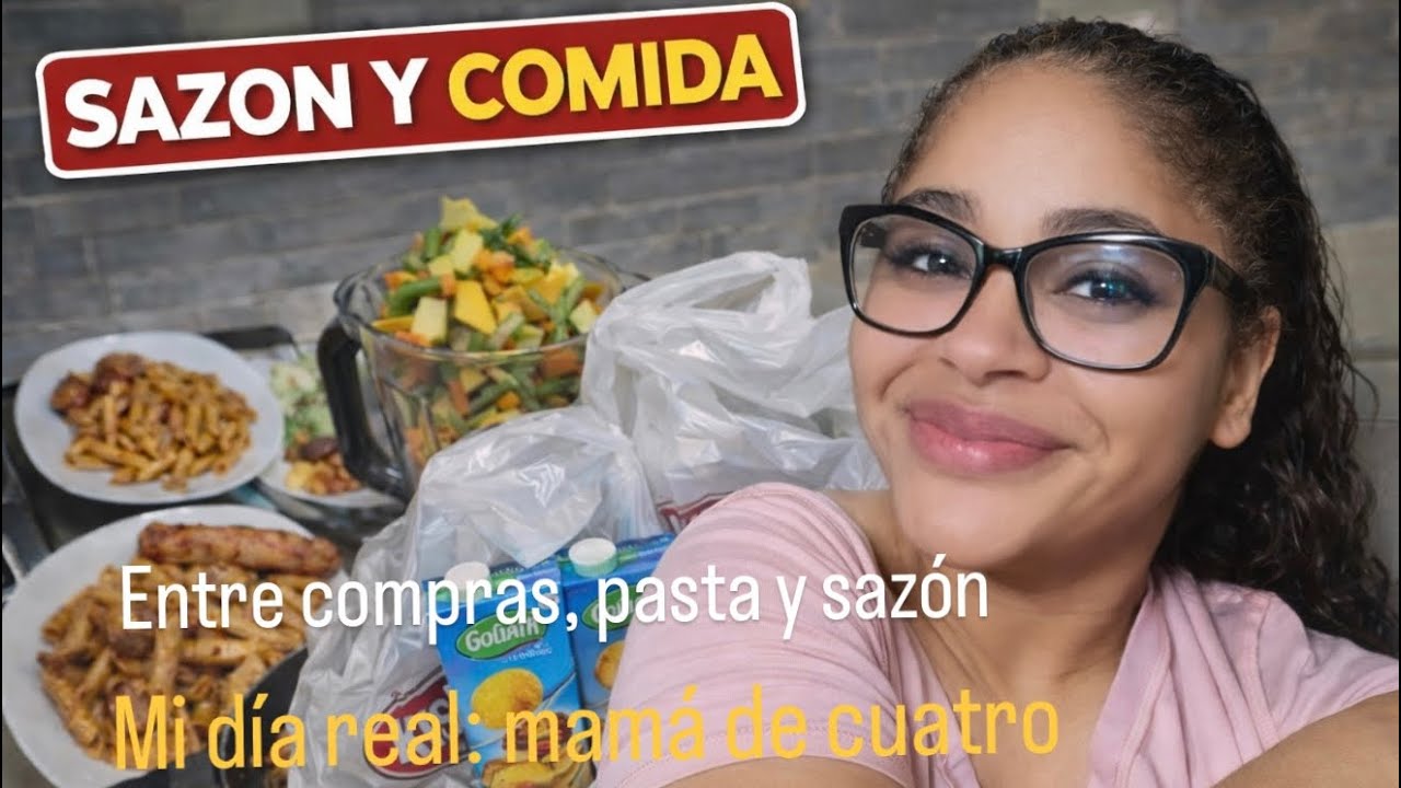Dias en mi vida como mama de cuatro: receta nueva con pasta,sazon dominicano+cien días de escuela.