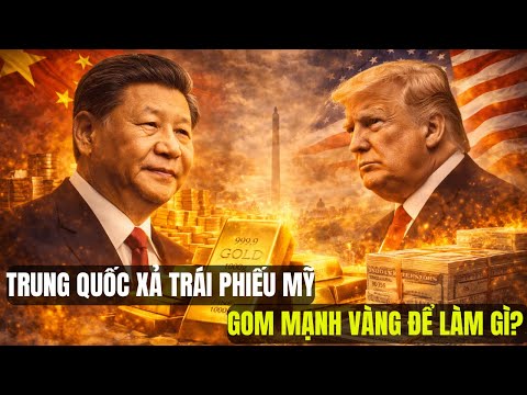Trung Quốc Xả Trái Phiếu Mỹ, Gom Vàng Kỷ Lục: Đòn Phòng Thủ Khiến Washington Bất An