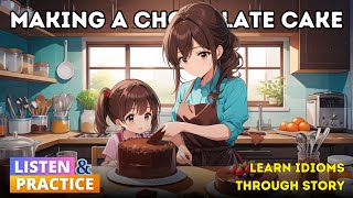 #3 LEARN ENGLISH IDIOMS THROUGH STORY (Making Chocolate Cake) | English Listening Practice screenshot 2