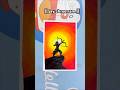 🏹 Lord Rama Silhouette Painting 🌅 | Easy Oil Pastel Sunset Art