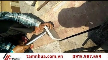 Gia công trên tấm cốp pha nhựa