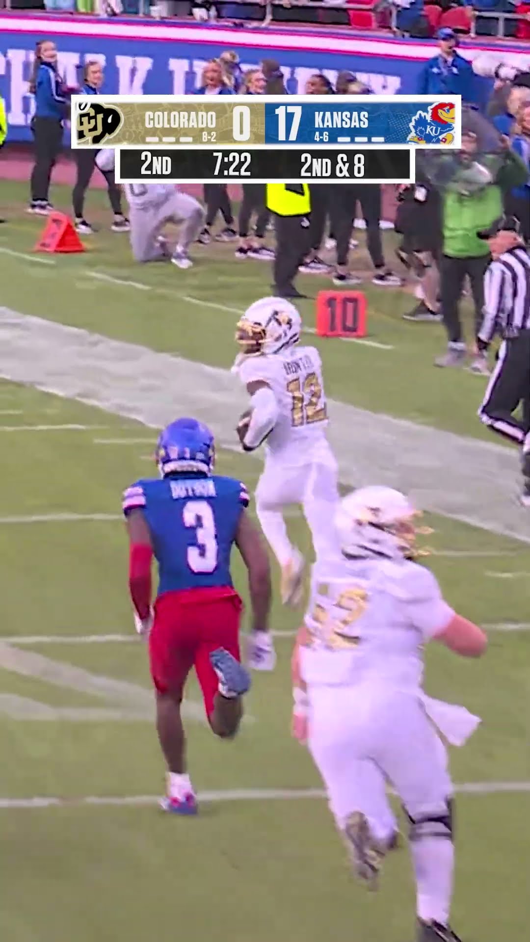 Kansas upsets Colorado ? #Coloradofootball #Kansasfootball #Collegefootball #touchdown