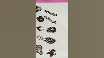 vines/henna basic elements #henna #vines #tutorial #mehndielements