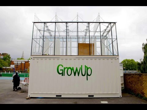 growUP box: an aquaponic shipping container farm - YouTube