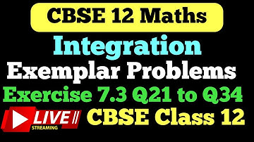 Class 12 Maths Exemplar Problems Integration Exercise 7.3 Q21 to Q34 @studypointpro