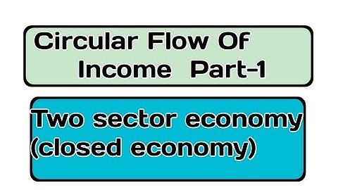 Circular Flow Of Income part-1 ( Two Sector Economy)  |SYBCOM |3rd SEM