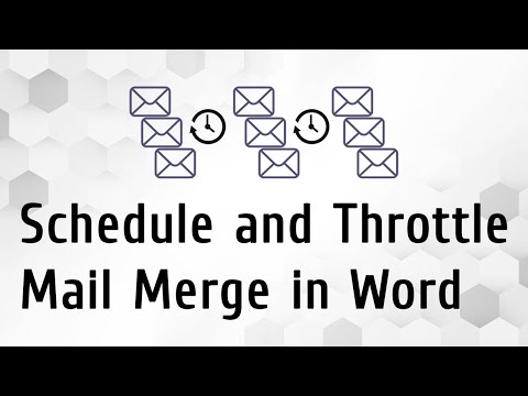 Schedule and Throttle Mail Merge in Word