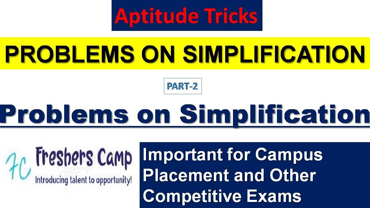 aptitude-tricks-problems-on-simplification-part-2-freshers-camp-campus-placement-youtube