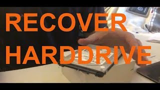 How to recover data from a hard drive (stuck heads: buzzing, clicking, etc)