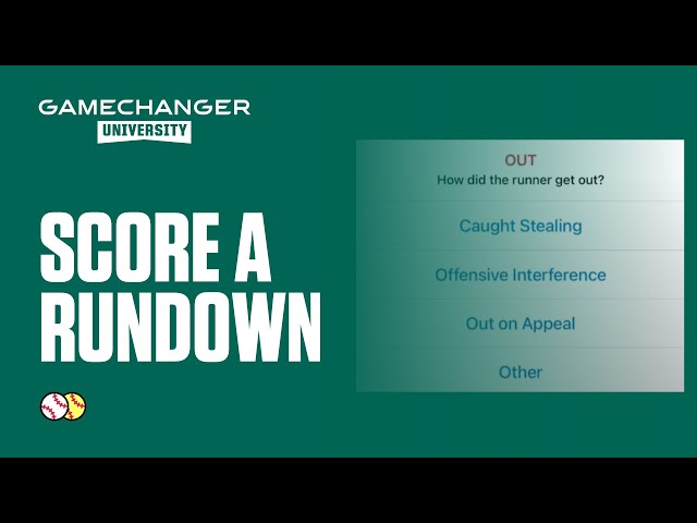 Scoring Basic Plays  GameChanger University 