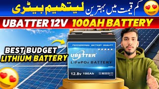 UBETTER 12V 100Ah Lithium Battery Full Review | Load Test, Backup, Price & Warranty 2026