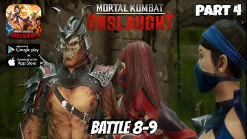 Mortal Kombat Onslaught Gameplay Part 4 - Chapter 1 - Battle 8-9 (Android/IOS)