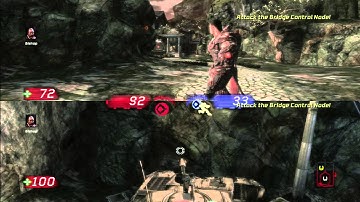 Unreal Tournament 3 PS3 2 Player Split Screen Co-op Campaign Part 6 (Tank Crossing, Warfare)