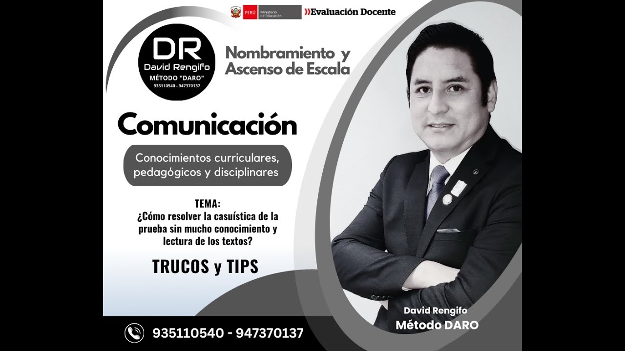 TRUCOS PARA RESOLVER LA CASUÍSTICA DE ASCENSO Y NOMBRAMIENTO DOCENTE